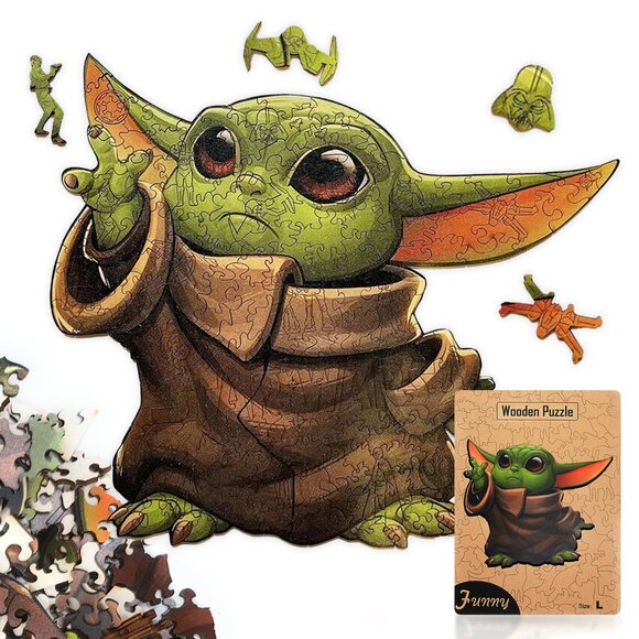 Suvira Wooden Jigsaw Puzzles - Engaging, Educational, and Eco-Friendly Baby YODO - Picture 1 of 9